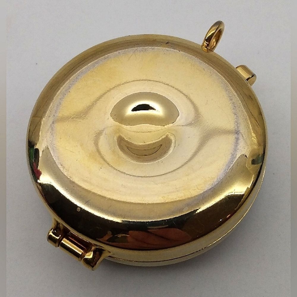 Pyx Holy Communion Brass Pewter Peace Dove - Picture 8 of 13